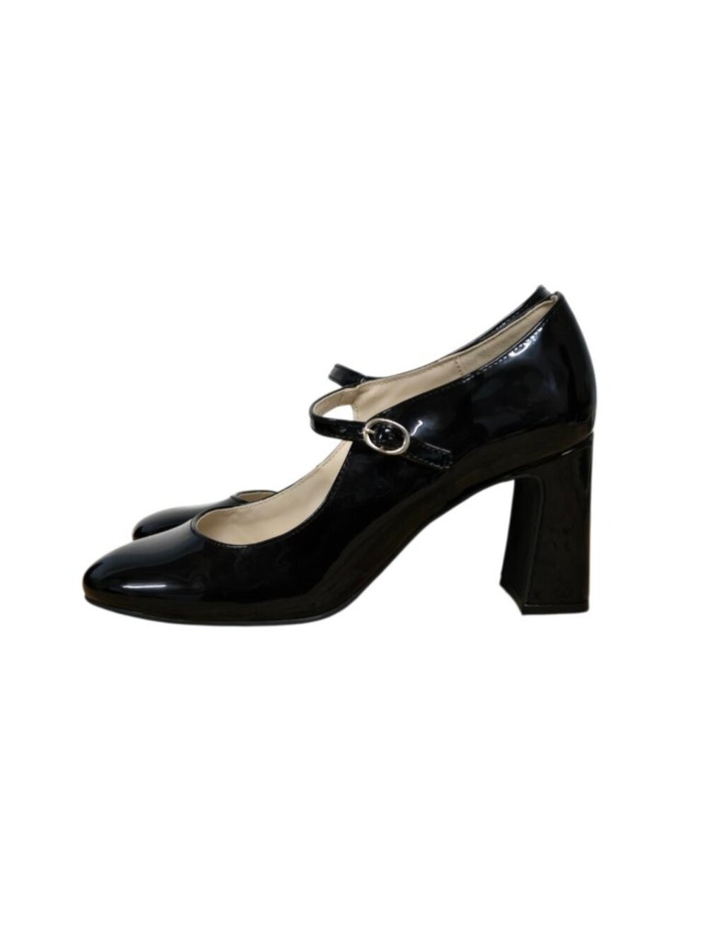 Charter Club Womens 8.5 Felicity Black Patent Leather Round Toe Mary Jane Pump